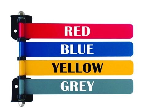 Omnimed Exam Room Signal Flag Wall Mount 4-Flag 4 Inch - 291734