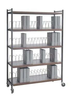 Omnicart - File Cart 701.8 X 493.4 X 17 Inch Beige 60 Capacity 4 X 15 Inch, Spine size Up to 23.4 - 260010-BG