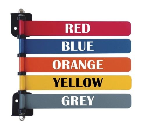 Omnimed Exam Room Signal Flag Wall Mount 5-Flag 4 Inch - 291715