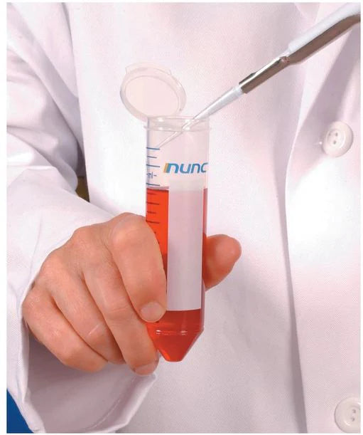 Nunc EZFlip - Centrifuge Tube Conical Bottom Plain 15 mL Without Color Coding Hinged Snap Cap Polypropylene Tube - 12565801
