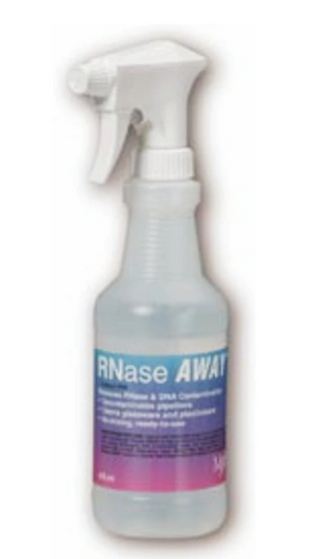 Fisher Scientific Thermo Scientific RNase AWAY Decontaminant 16 oz. For Pipettes, Gel Boxes, RNA / DNA Prep Areas - 21402178