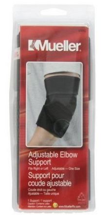 Mueller Sports Medicine ELBOW SUPPORT, ADJ MOD SUPP LEVEL EXT COVERAGE F/FULL SUPP - 6305