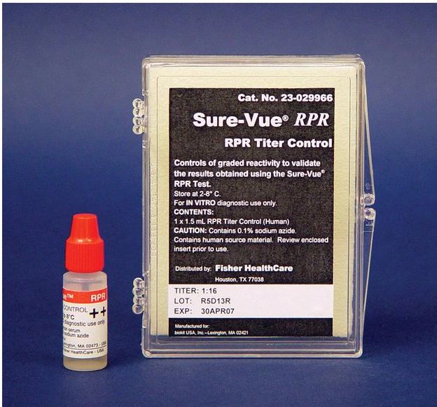 Sure-Vue RPR - Microbial Identification Control RPR Titer Control 1.5 mL - 23029966