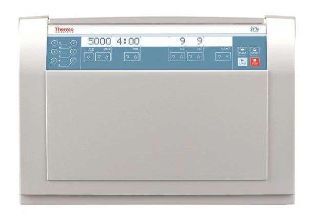 Fisher Scientific Sorvall ST 16 Centrifuge without Rotor 4 Place Fixed Angled Rotor /Swinging Bucket Rotor Capable Variable Speed Up to 15,200 RPM / 25,830xG - 75004241