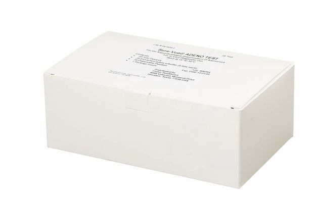 Fisher Scientific Sure-Vue Adeno Rapid Test Kit Adenovirus Antigens Eye Swab / Nasal Secretions / Pharyngeal Secretions / Fecal Sample 20 Tests - SA067020
