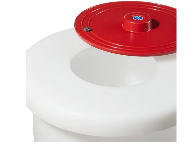 Fisher Scientific Thermo Scientific Nalgene Medical Waste Receptacle 5 gal. Red / White Polypropylene - 1429363A
