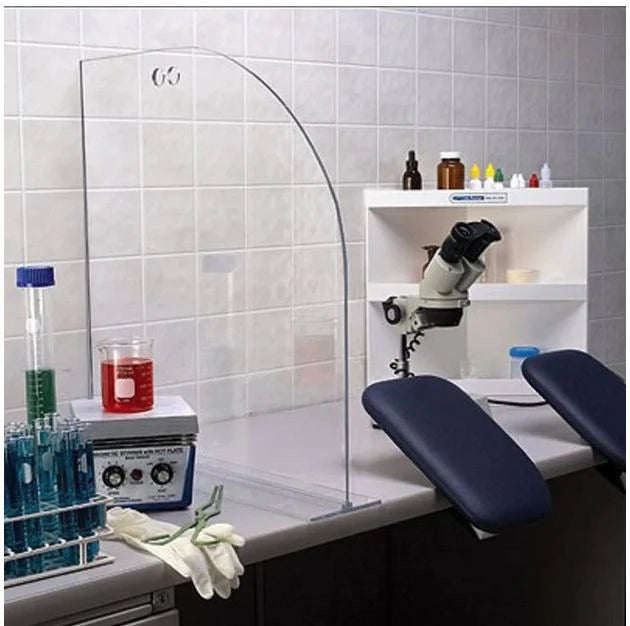 Fisher Scientific - Splash Guard 24 X 5 X 24 inch, Clear Acrylic, Benchtop - NC9541561