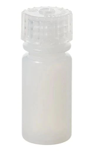 Nalgene - Narrow-Mouth Bottle 16 X 41 mm, 4 mL, Natural Translucent, 13 mm Neck Finish, 8 mm Inner Neck, Round Shape, Non-sterile, Manufactured in compliance with ISO 13485:2003 quality requirements - 029236A