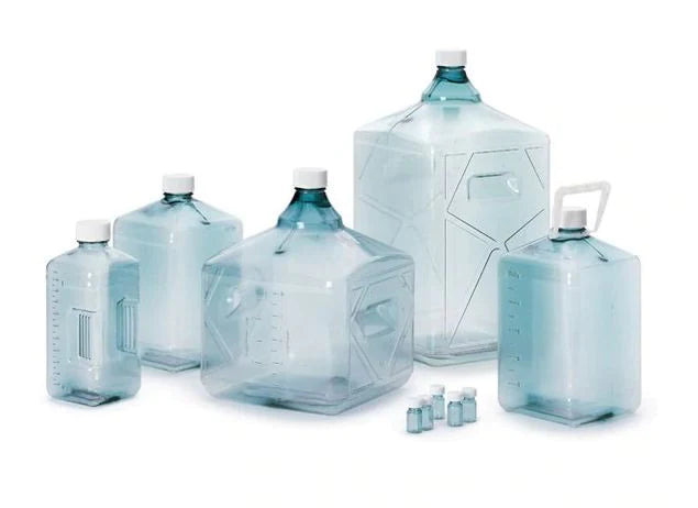 Nalgene PETG Biotainer - Media Storage Bottle Square PETG 2 Liter (64 oz.) - 02540265