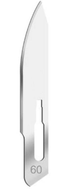Fisher Scientific Surgical Blade Carbon Steel Size 60 Disposable - 22079682