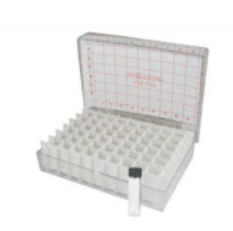 Wheaton - Vial Storage Box Clear Polystyrene / Foam Insert 54 Place - 02912820