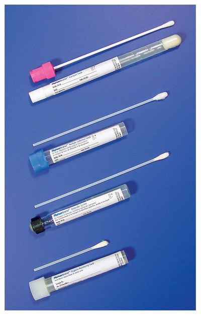 Fisher Scientific SWAB, TRANSPORT AMIES CULTURE W/DBL BLU CAP (50/PK) - 1490713