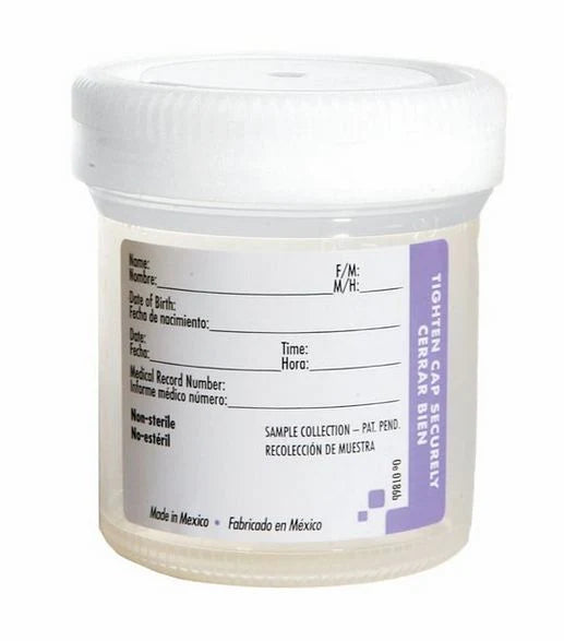 Samco Wide-Mouth Bio-Tite - Specimen Container 53 mm Opening 90 mL (3 oz.) Screw Cap NonSterile - 14375117