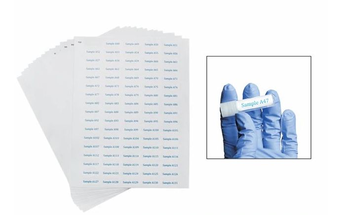 Supply Solutions - Cryogenic Label Laser Label Purple, White Vinyl 1 X 5 Inch - NC0829804