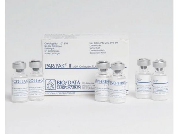 Fisher Scientific PAR/PAK II Test Kit Blood Coagulation Test ADP / Epinephrine / Type I Collagen - 22-515-254