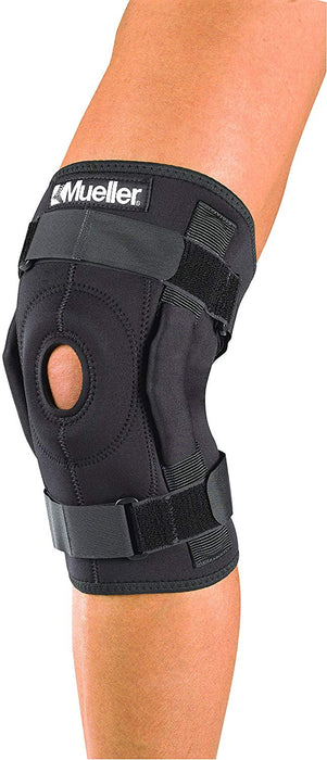 Mueller Sports Medicine Mueller Hinged Knee Brace Knee Brace Large Slip-On 16 to 20 Inch Knee Circumference Left or Right Knee - 3333-LG