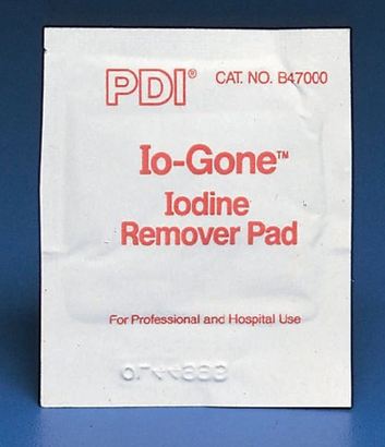 Fisher Scientific PDI Io-Gone Iodine Remover Pad Individual Packet 1.2 X 2 - 3/5 Inch NonSterile - 666971