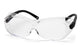 Fisher Scientific Pyramex OTS XL Safety Glasses Clear Polycarbonate Lens, Black Nylon Temples - 19151510