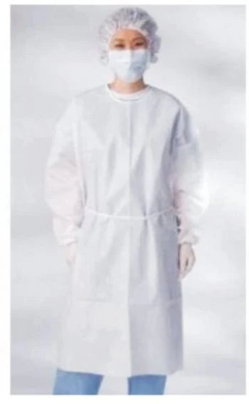 ProVent 7000 - Protective Procedure Gown Large White NonSterile Not Rated Disposable - 18025648