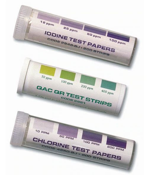 Fisher Scientific PAPER, CHLORINE QAC TEST (200/PK) - S72417