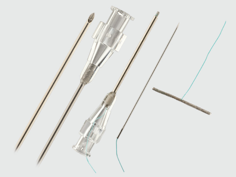 Cook Medical Cope Suture Anchor with Needle Set Nonabsorbable Uncoated Silver Suture Braided Polyester Size 0.018 Inch 75 cm Suture 1-Needle Size 0.018 Inch Straight Introducer Needle - G04474