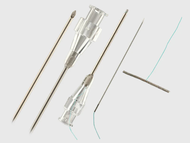 Cope - Suture Anchor with Needle Set Nonabsorbable Uncoated Silver Suture Braided Polyester Size 0.018 Inch 75 cm Suture 1-Needle 12 cm Length Straight Introducer Needle - G04474