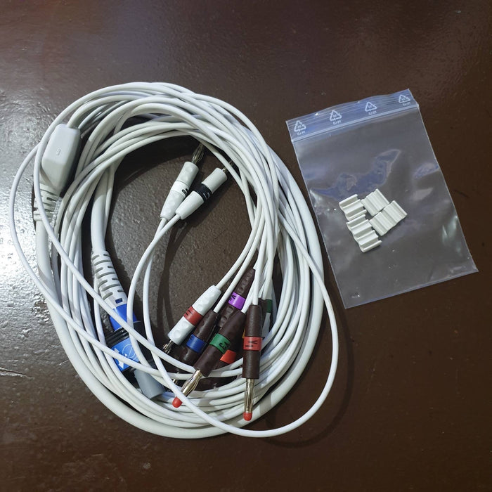 Welch Allyn Cable, ECG Patient Cable, Resting, AHA Pro Banana - RE-PC-AHA-BAN