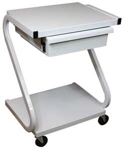 Ideal Medical Services Utility Cart Steel 22 X 30 X 16 Inch 2 Shelves White - Z99
