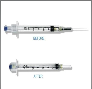 VanishPoint - Insulin Syringe with Needle 1 mL 29 Gauge 5/16 Inch Regular Wall Retractable Safety Needle - 10281