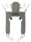 Invacare Dress High Toileting Sling With Head and Neck Support 6 Strap and Waist Belt Large 450 lbs. Weight Capacity - 2478446
