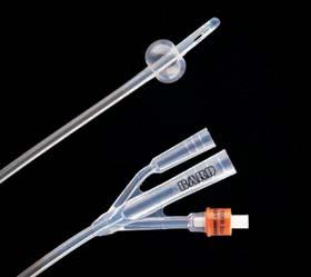 Bard Lubri-Sil I.C. Foley Catheter 2-Way Coude Tip 5 cc Balloon 20 Fr. Antimicrobial Coated Silicone - 0170SI20