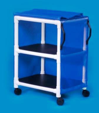 Standard Line - Linen / Multipurpose Cart 2 Shelves PVC 3 Inch Twin Casters - VL MPC275