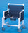 IPU - Commode / Shower Chair ipu Fixed Arm PVC Frame Mesh Back 24 Inch Seat Width - SCC750 OSN