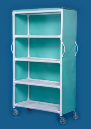 IPU Linen Cart 5 Inch Heavy Duty Casters, Two Locking 69 Lb - LC46-4