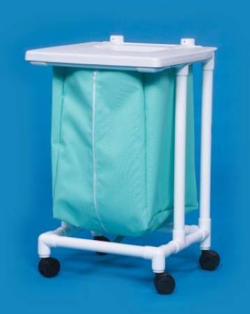 IPU Jumbo Single Hamper with Bag 4 Casters 55 gal. - JH41 FP