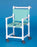 IPU - Shower Chair ipu Fixed Arm PVC Frame Mesh Back 17-1/4 Inch Seat Width - SC719G-FOREST GREEN MESH