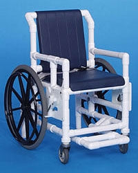 IPU IPU Shower Chair ipu Swing Arm - Left PVC Frame Padded Back 23-1/4 Inch Height - SAC33 G
