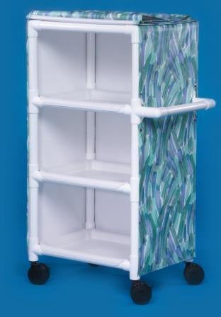 IPU Utility Cart 31 X 51.75 X 20 Inch 3 Shelves Teal - MPC375