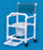 IPU Standard Commode / Shower Chair Fixed Arm PVC Frame Mesh Back - VL SC17 WINEBERRY