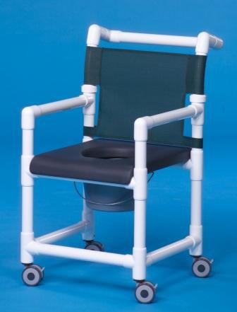 IPU IPU Shower Chair ipu Fixed Arm PVC Frame Mesh Back - SC200-OS-FS