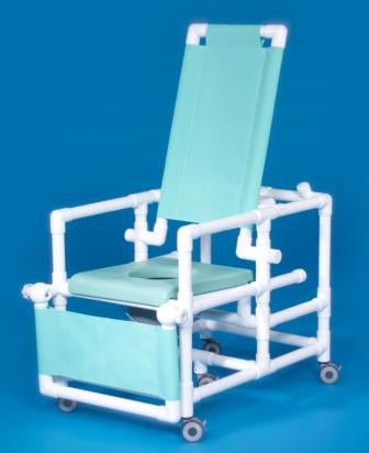 IPU IPU Commode / Shower Chair ipu Fixed Arm PVC Frame Reclining Back - SCC260 RC G/N/L/B