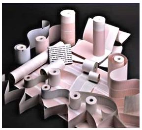 Precision Charts Recording Paper Thermal 110 mm X 30 Meter Roll Without Grid - TP110B30