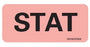 MedVision - Pre-Printed Label Advisory Label Orange Stat Black Alert Label 1-1/4 X 5/16 Inch - MV01FO0968