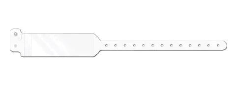 Conf-id-ent - Identification Wristband Conf-ID-ent Write On Band Permanent Snap Without Legend - WBEMBA-3