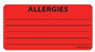 MedVision - Pre-Printed Label Warning Label Fluorescent Red Paper Biohazard Black Biohazard 5/16 X 1-1/4 Inch - MV01FR0735