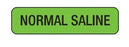 MedVision - Drug Label Anesthesia Label Normal Saline Orange 5/16 X 1-1/4 Inch - MV01FO9519