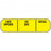 Precision Dynamics Pre-Printed / Write On Label Communication Fill In Date Opened, Exp Date, Initial Yellow 3/8 X 1-7/16 Inch - V02SY4896
