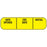 Precision Dynamics - Pre-Printed / Write On Label Advisory Label Yellow Date Opened, Exp Date, Initial Black Quality Control Label 3/8 X 1-7/16 Inch - MV02SY4896