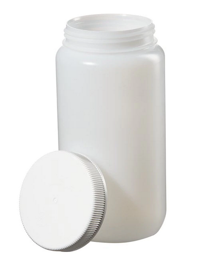 Fisher Scientific BOTTLE, LAB HDPE WIDE MOUTH NALGENE 1/2 GLASS W/CLSR (6/CS) - 21200005