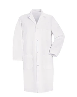 Fisher Scientific Fisherbrand Lab Coat White Large Long Sleeves Knee Length - 19166262